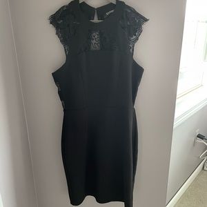 Express short black dress